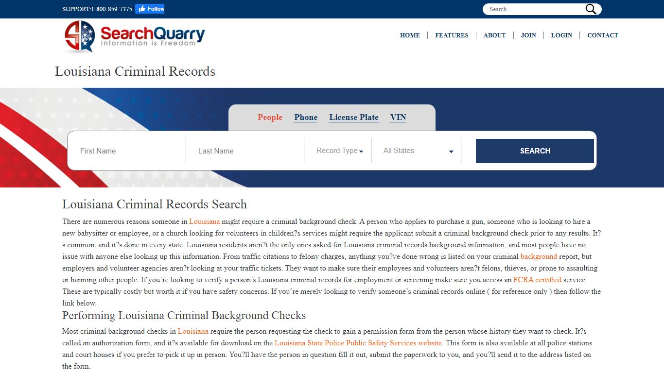 Free Louisiana Criminal Records | Enter a Name & View Criminal Records